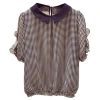 Chiffon top for women, short sleeve, 2022 new Korean style, versatile, sweet and stylish, floral print fashion T-shirt for women, loose summer Item Picture